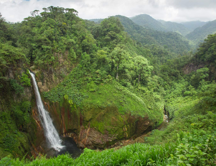 Catarata en Juan Castro Blanco
